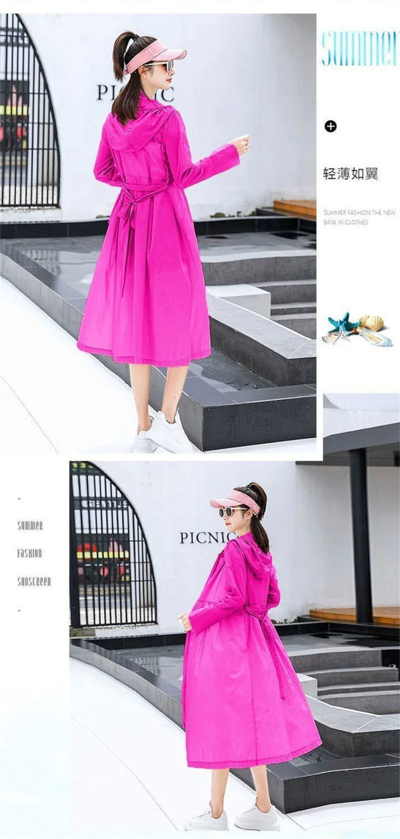 2025 Summer Sun Protection Clothing for Women Long Loose Outdoor UV Resistant Versatile Sun Protection Windbreaker Female Tops