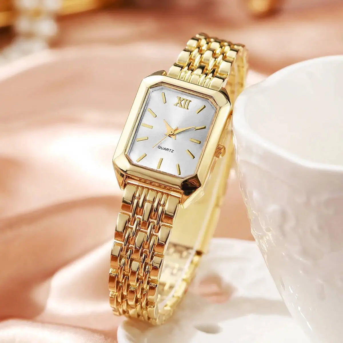 Women's Elegant Rectangle Quartz Watch