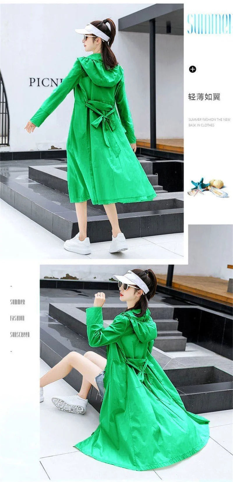 2025 Summer Sun Protection Clothing for Women Long Loose Outdoor UV Resistant Versatile Sun Protection Windbreaker Female Tops