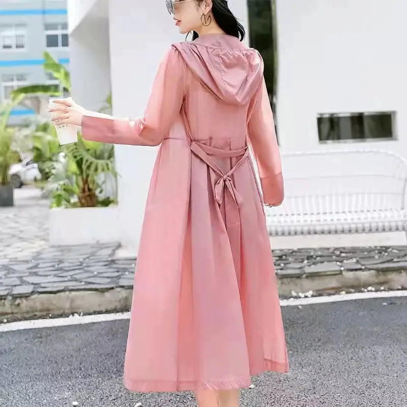 2025 Summer Sun Protection Clothing for Women Long Loose Outdoor UV Resistant Versatile Sun Protection Windbreaker Female Tops