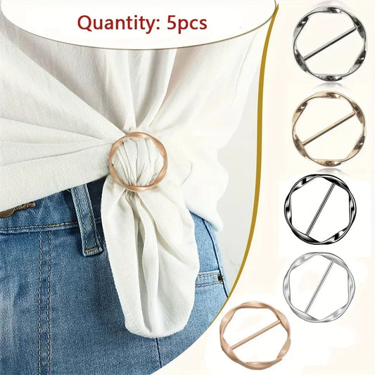 5-Piece Versatile Shawl & Shirt Clip Set
