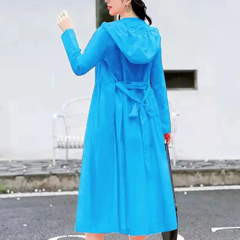 2025 Summer Sun Protection Clothing for Women Long Loose Outdoor UV Resistant Versatile Sun Protection Windbreaker Female Tops