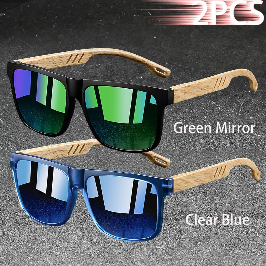 Fashion Vintage Square Square Frame Sunglasses Men Women Fishing Driving Man Luxury Brand Designer Sun Glasses UV400 Eyewear