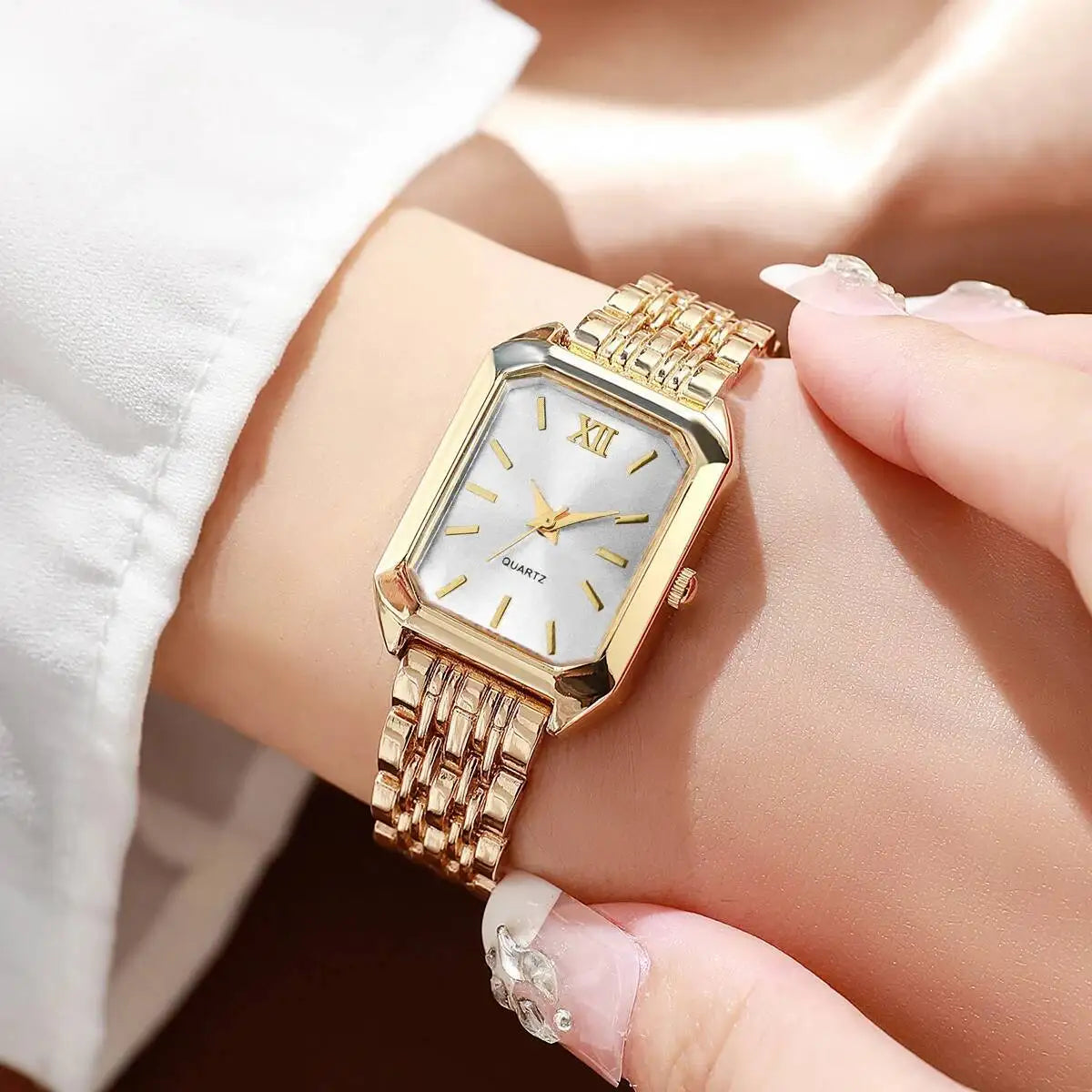 Women's Elegant Rectangle Quartz Watch