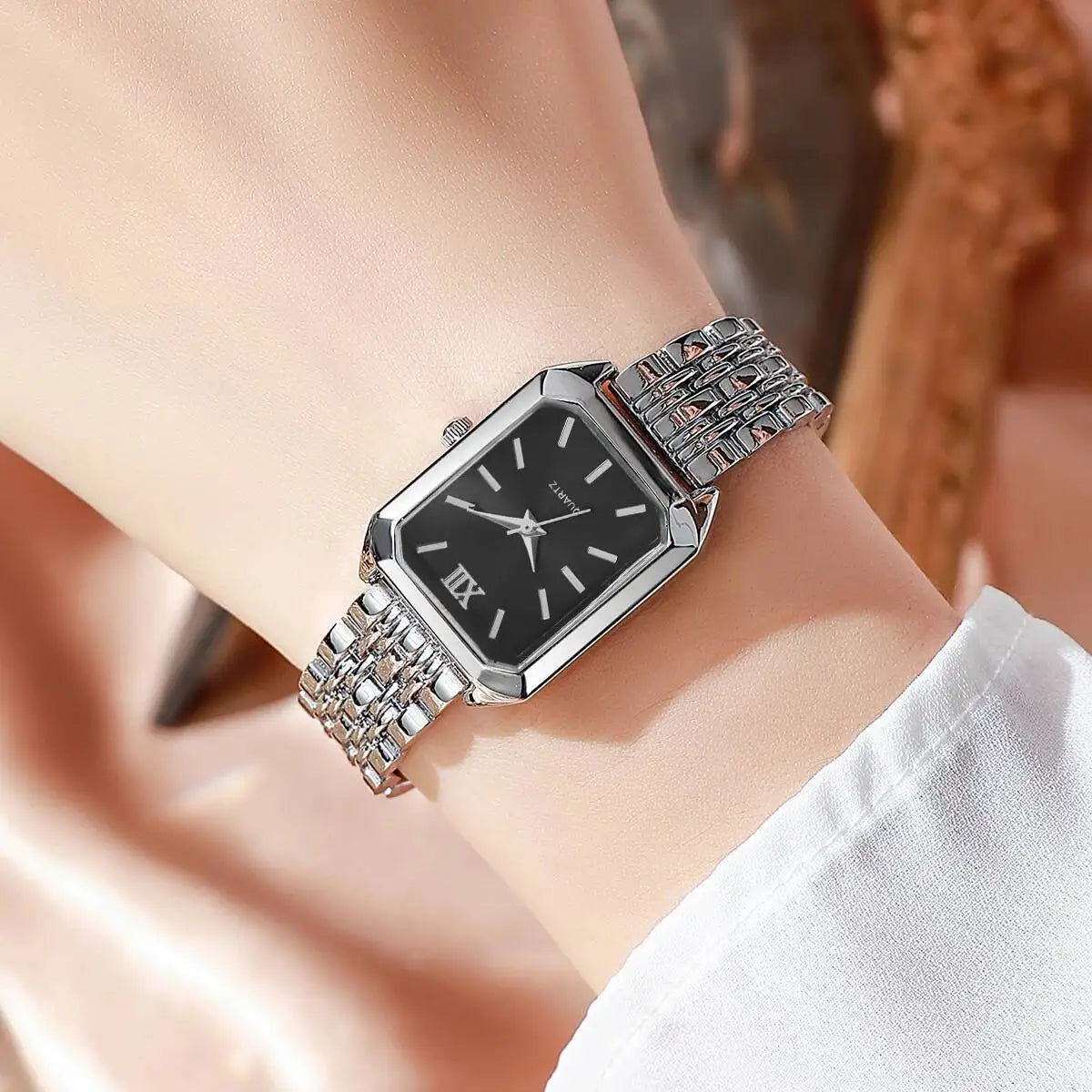 Women's Elegant Rectangle Quartz Watch