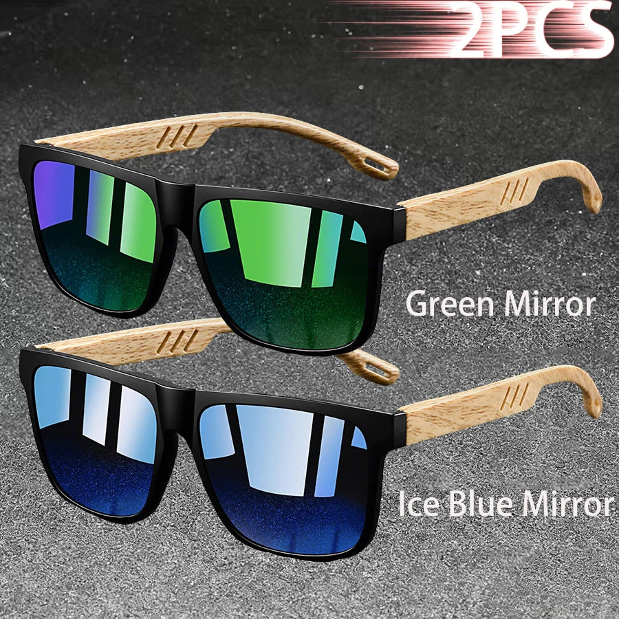 Fashion Vintage Square Square Frame Sunglasses Men Women Fishing Driving Man Luxury Brand Designer Sun Glasses UV400 Eyewear