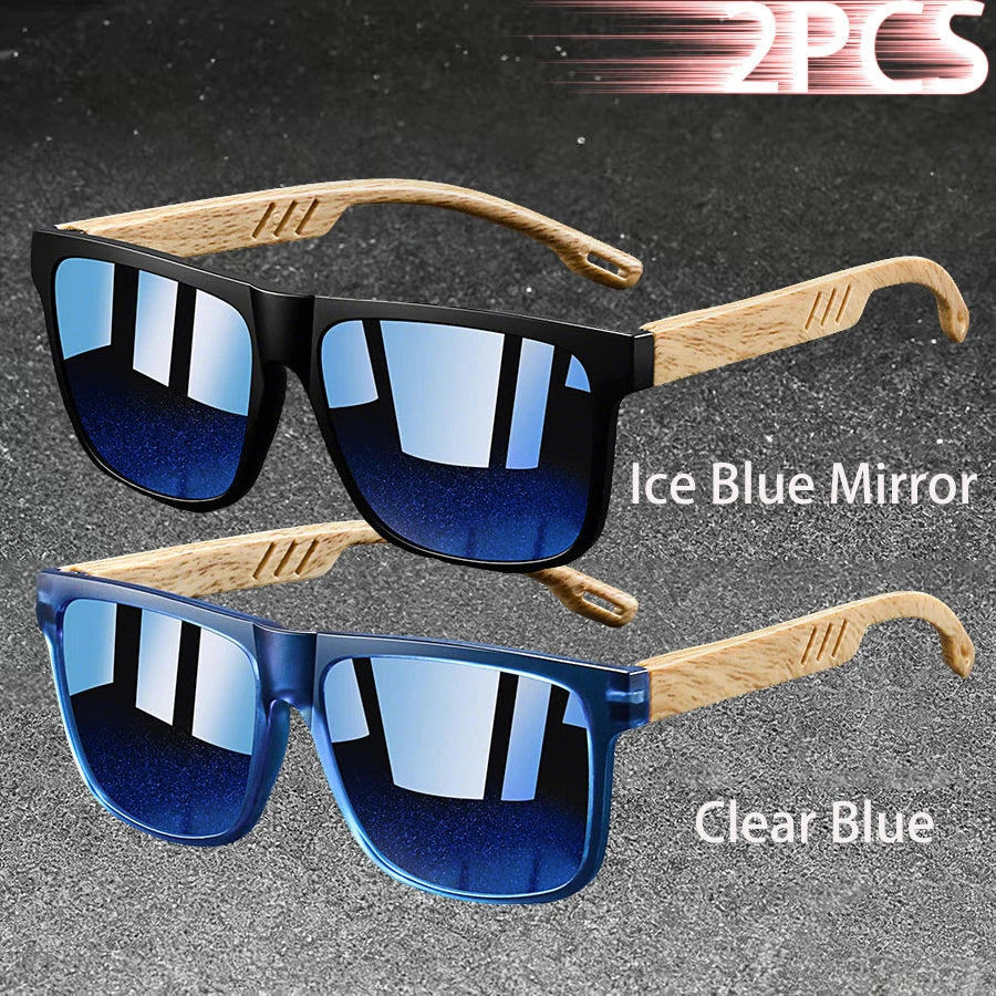 Fashion Vintage Square Square Frame Sunglasses Men Women Fishing Driving Man Luxury Brand Designer Sun Glasses UV400 Eyewear