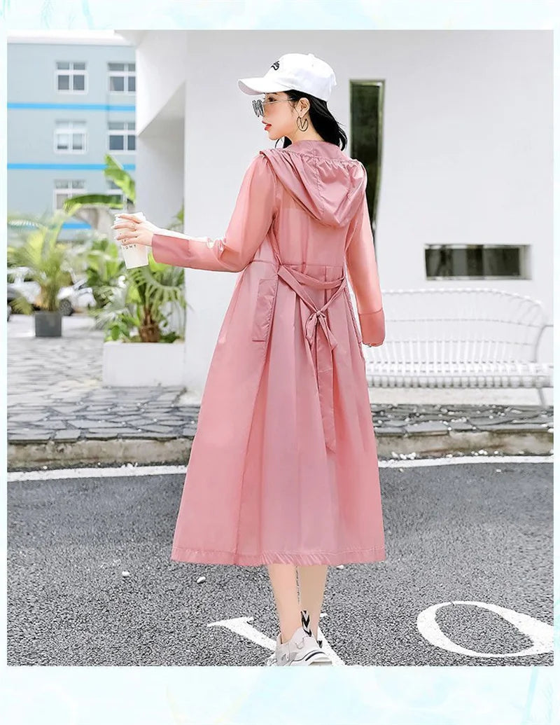 2025 Summer Sun Protection Clothing for Women Long Loose Outdoor UV Resistant Versatile Sun Protection Windbreaker Female Tops