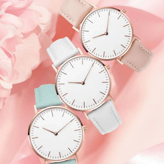 Women's Casual Leather Strap Wrist Watch